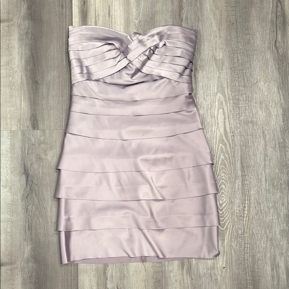 Strapless Lavender Dress